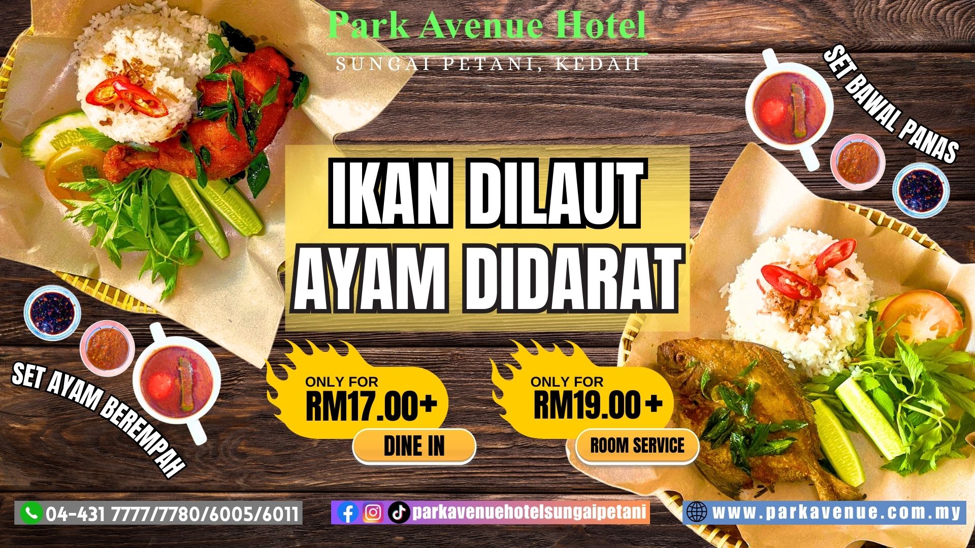 ikan dilaut ayam didarat
